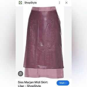 NWT Sies Marjan Sula embossed crocodile effect skirt. Size 4 Never worn. Lotus